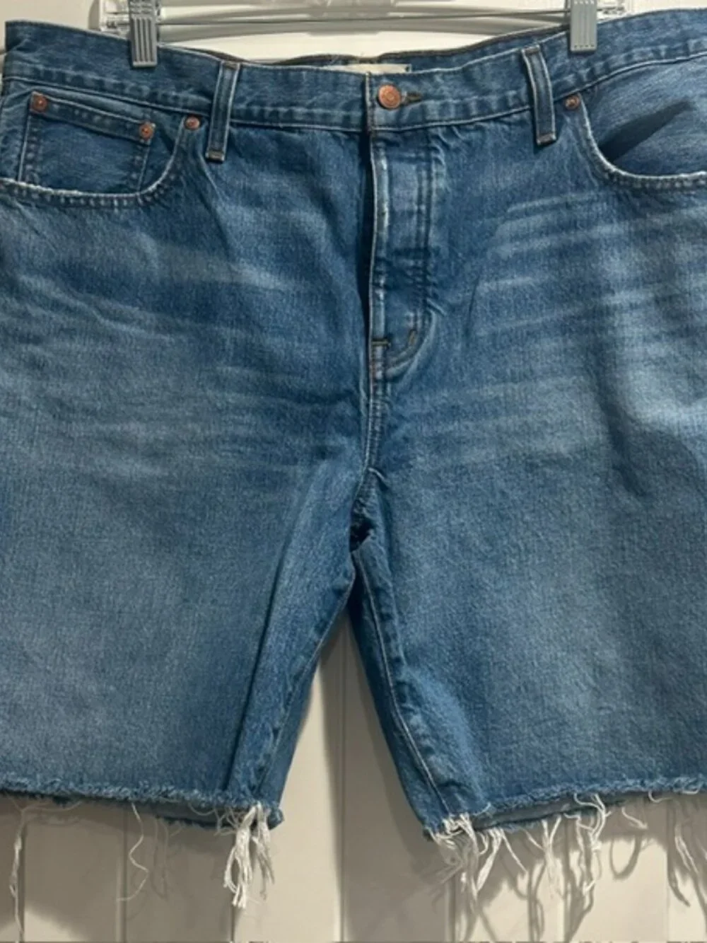 NWOT Madewell Long Denim Shorts size- 32